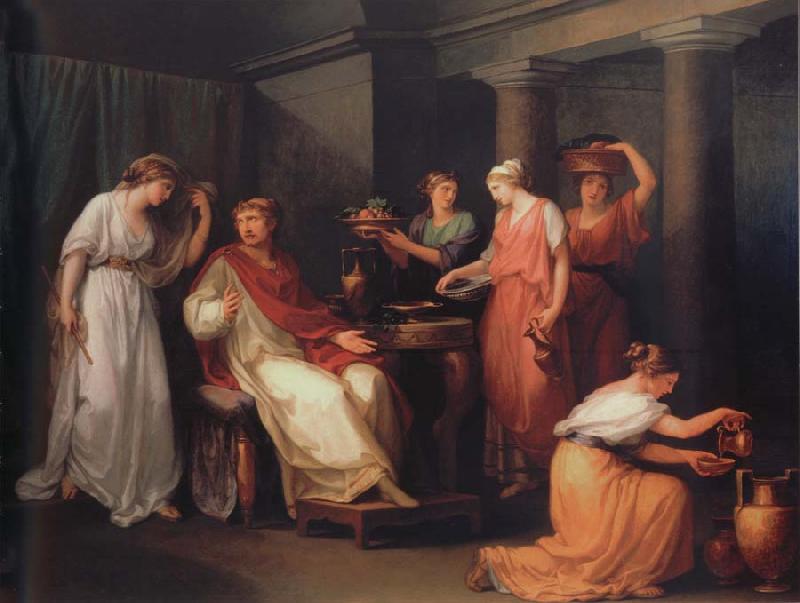 Angelika Kauffmann Odysseus auf der insel der Kirke oil painting image